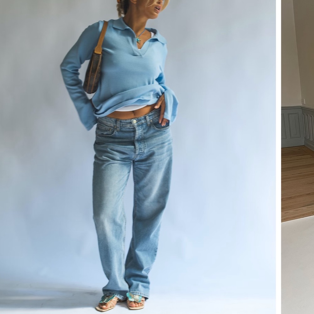 Djerf Avenue Getaway Top Blue